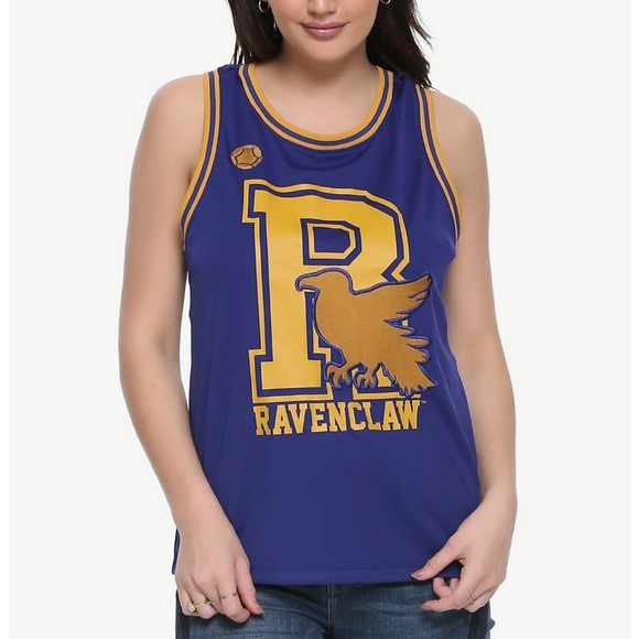 Warner Bros. Tops Ravenclaw Quidditch Jersey Blue And Gold By Box